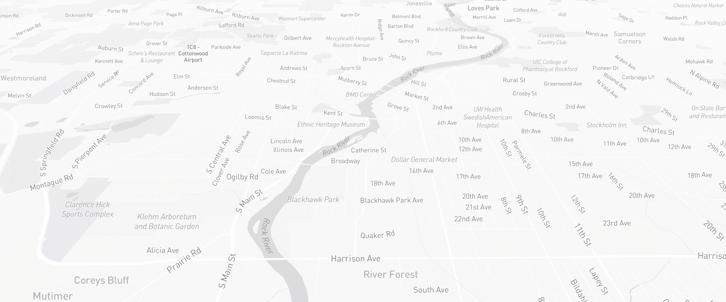 Neighborhood map of Rockford, IL — the area served by Life Insurance Agents of Rockford Group